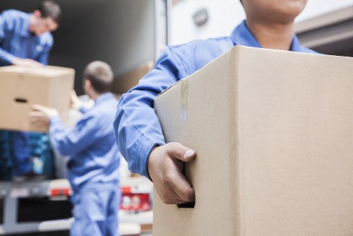 Moving van prepared for a residential relocation in Denmark