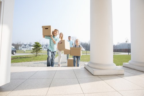 Busy street move near apartments and loading access in Denmark