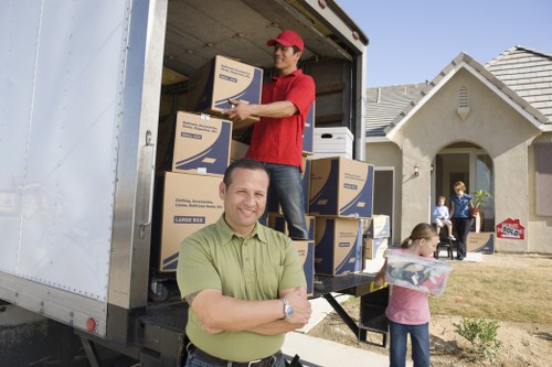 Moving team handling a residential relocation in Denmark