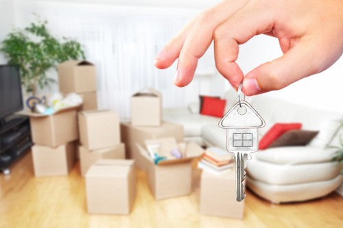 Local moving van service handling apartment furniture in Denmark