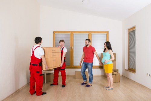 Office relocation team planning a business move in Denmark