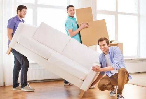 Local movers handling apartment stairs and bulky items in Denmark