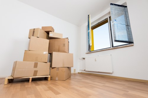 Careful unpacking and room setup after a move in Denmark