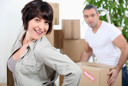 Careful handling of furniture during a move in Denmark